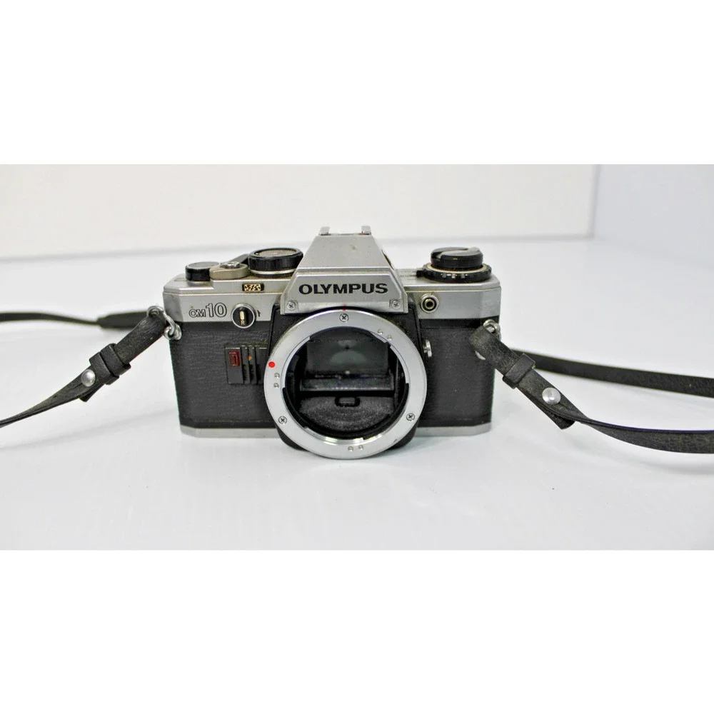 Olympus OM-10 35mm SLR Film Camera Body with 50mm f/1.8 Lens - Vintage Untested